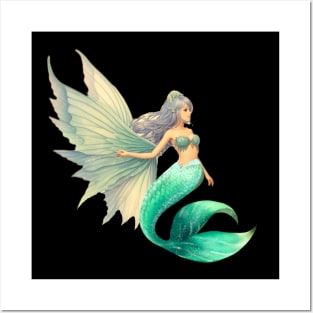 Twin Verde Fairy Sirena Posters and Art